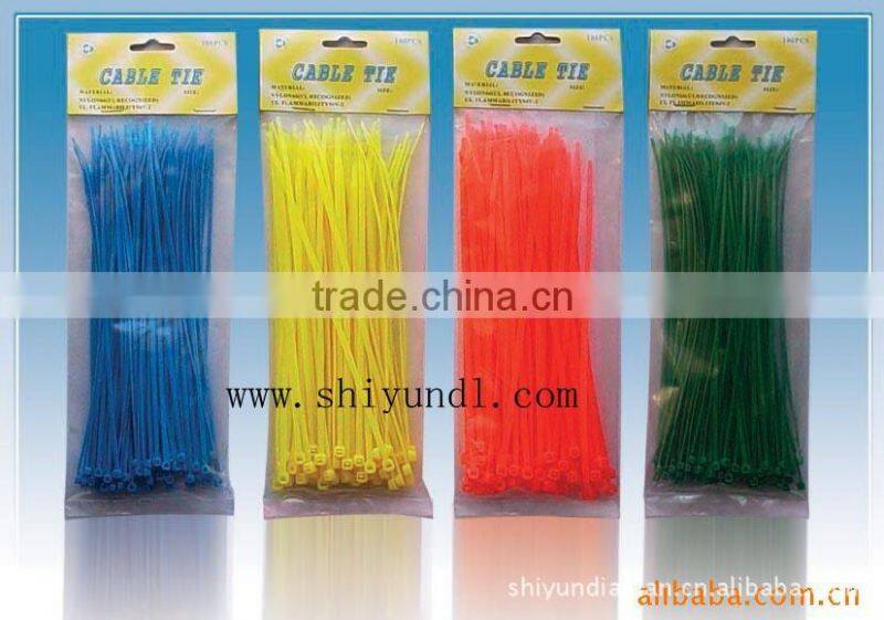 5*250 MM Stainless Steel Barb Locking Nylon Cable Ties