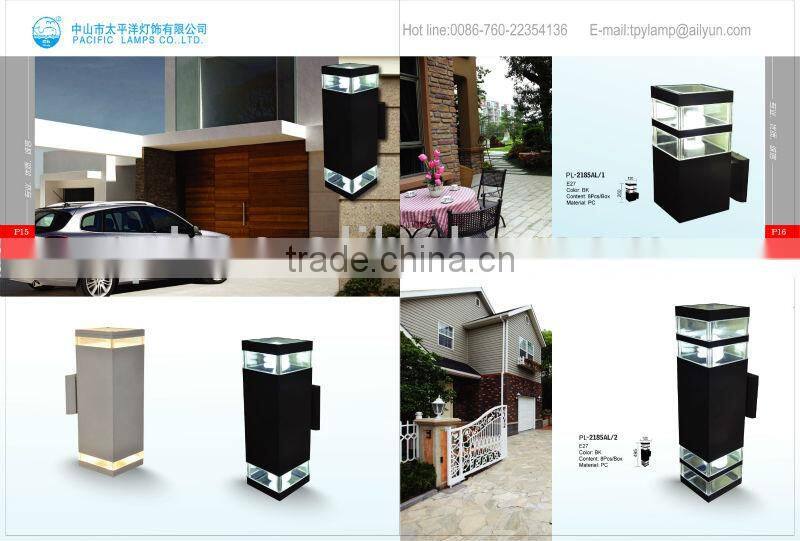 2014 Newest LED bollard light/LED wall light from China manufacture with Aluminium and PC
