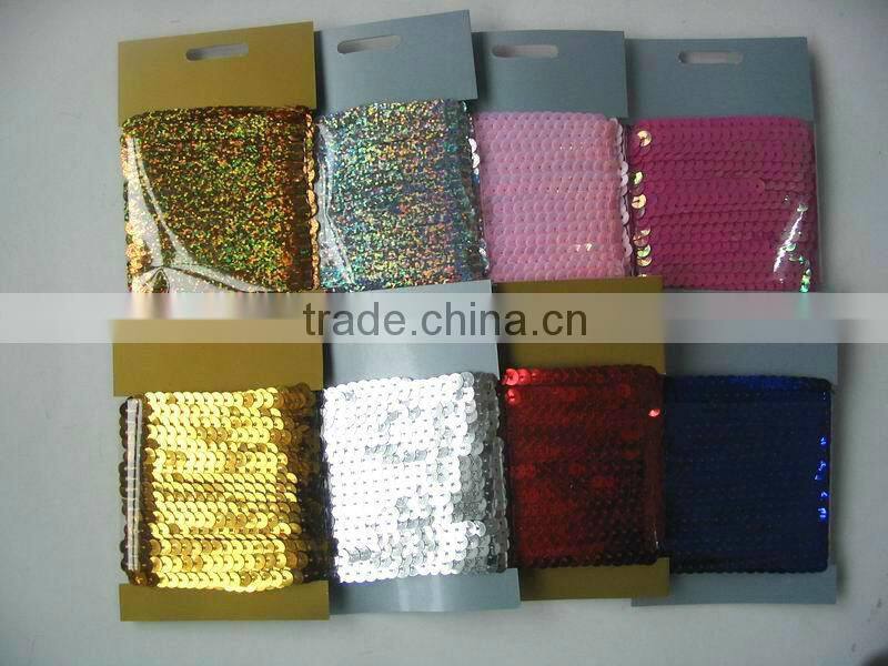 HOT SALE Silver Foil Tinsel Sparkle Elastic Rubber Band