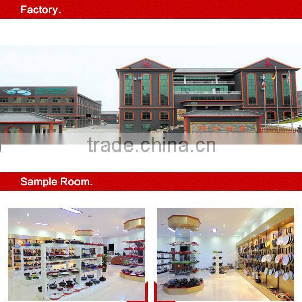 Pressed aluminum white ceramic casseroles with spiral bottom