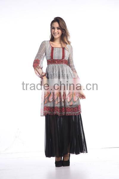 Womes tunic blouse Long sleeve blouse Chiffon saree blouse