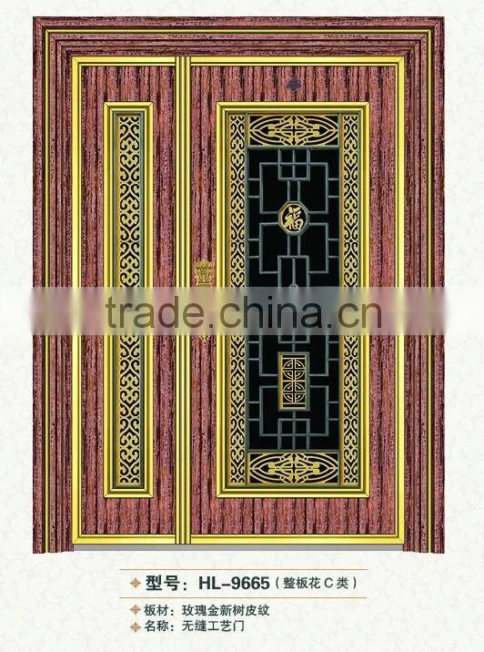 Mordern house used stainless steel exterior front door designs seamless door