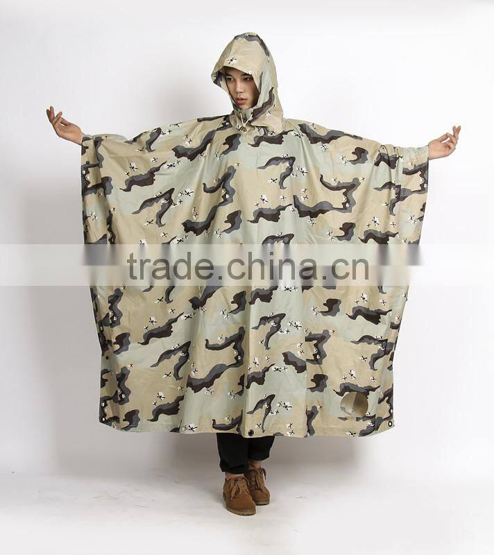 arm rain poncho taslon poncho