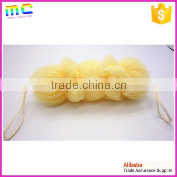 colorful Candy sweet mesh sponge balls with lace handle