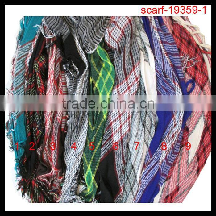 fashion office lady triangle&square plaid printed scarf wholesale