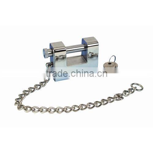 Heavy type Kaba Key with Steel Chain Amour Plated Rectangular Padlock