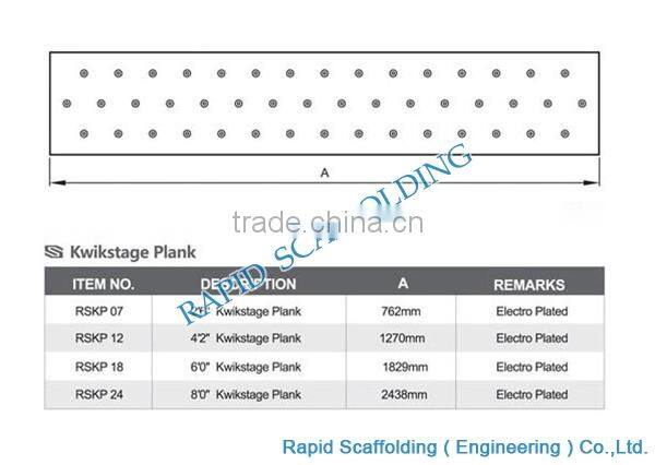 Kwikstage metal scaffolding planks hot dip galvanized