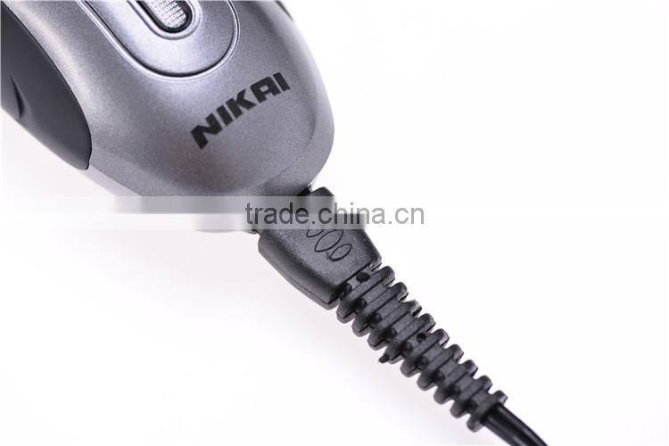 Triple head retotary electric shaver