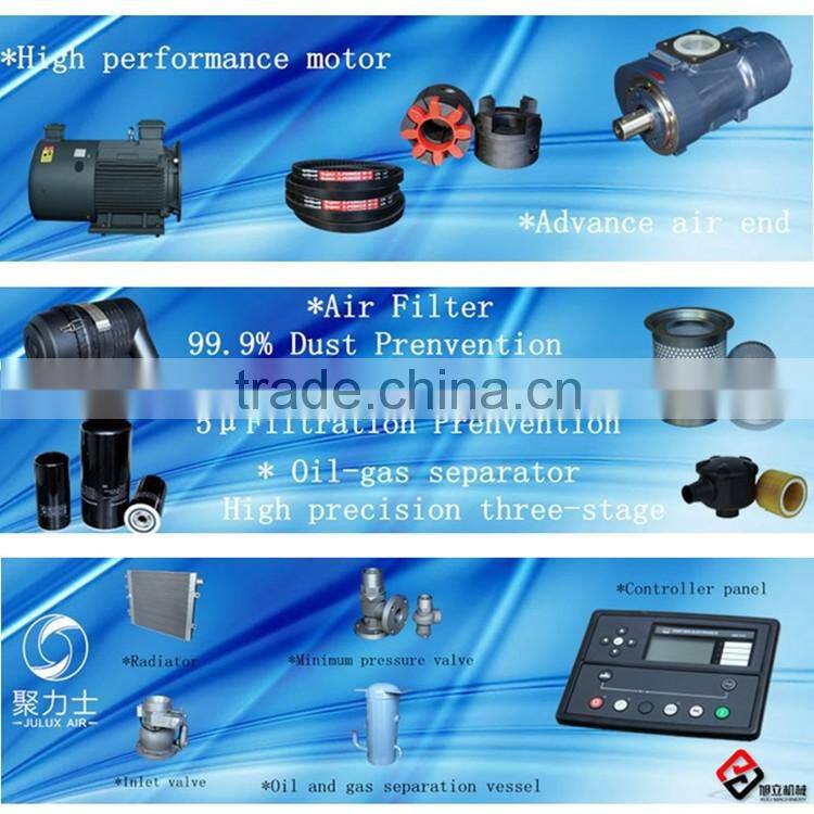 7.5kw 10hp Lubricated Lubrication Style and AC Power Power Source High flow air compressors