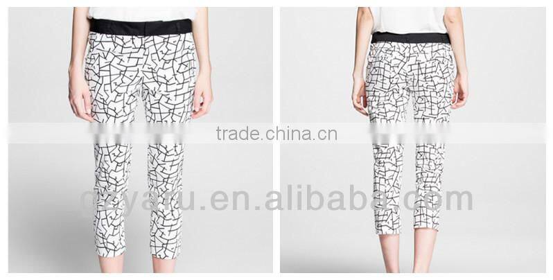 Fashion simple cowboy pencil pants for woman