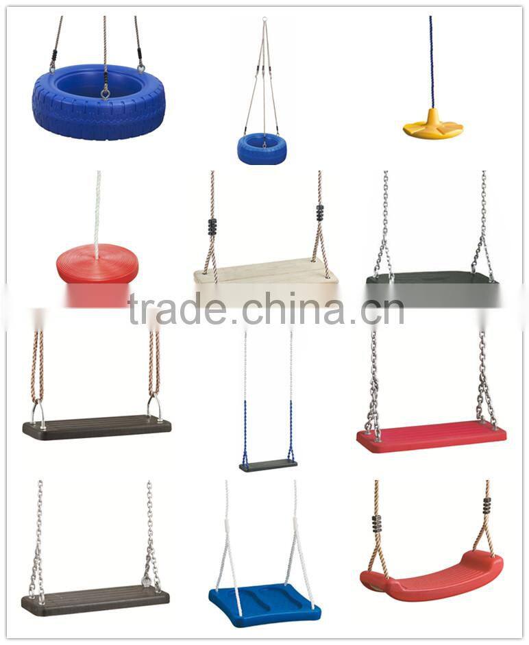 Plastic Tire Swing with PE Rope and Eye Bolt Set