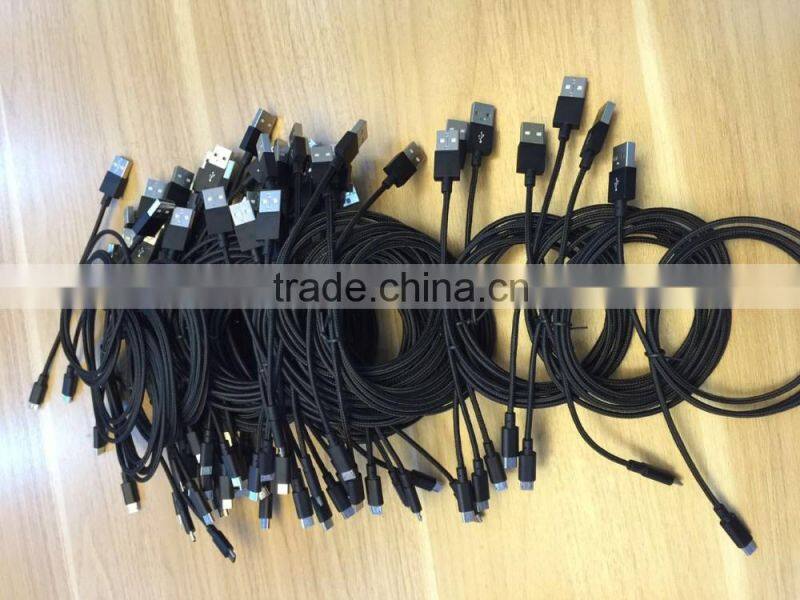 1.8m rose golden micro usb cable for Android mobile