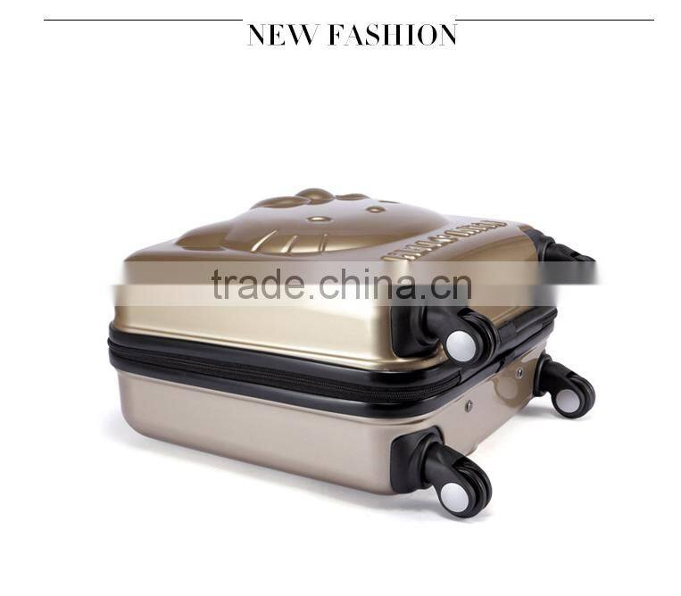children department name and built-in caster functional kids suitcase