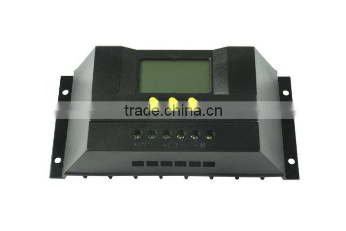 30A 12V/24V PWM Solar Charge Controller with LCD Display for 1000W Home System and Streetlight Use