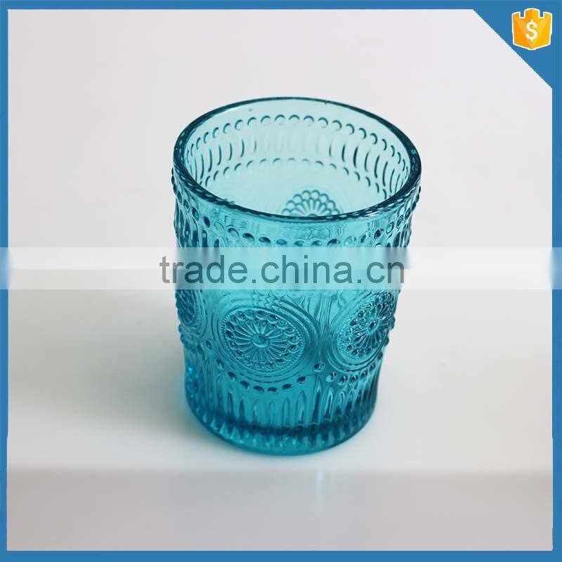 Restaurant supply Coloured drinking glass cup for water