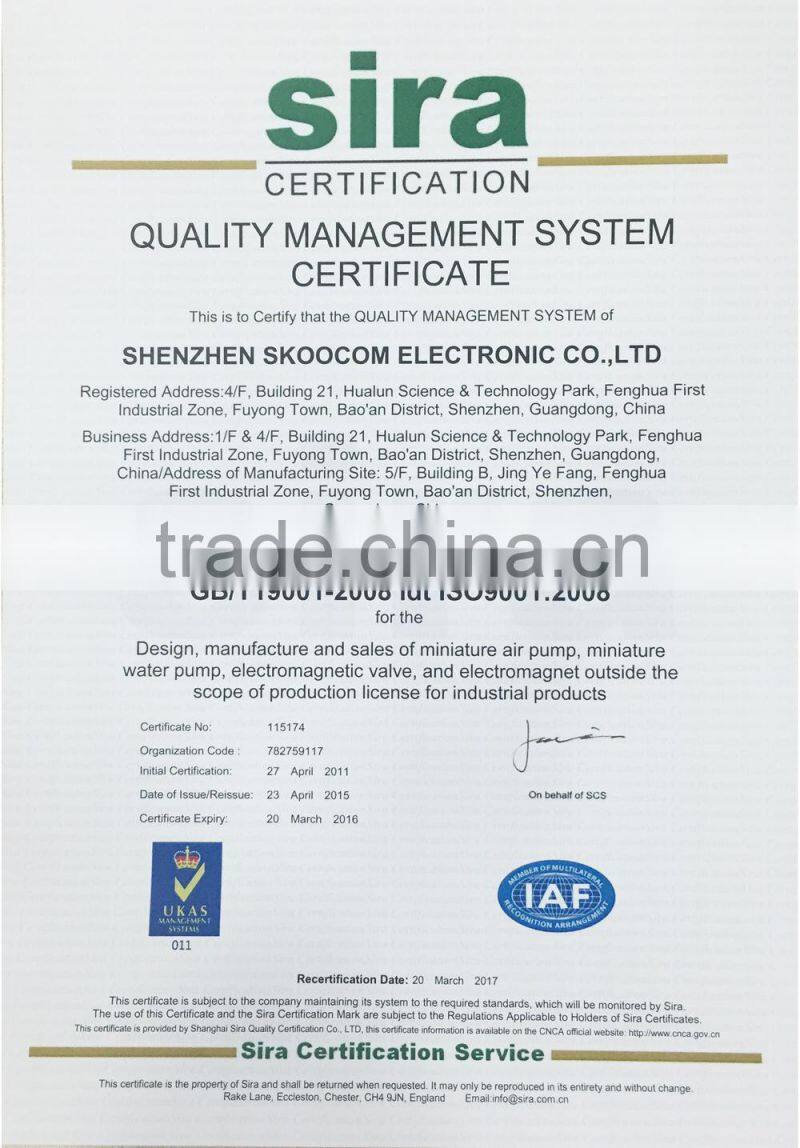 plastic solenoid valve/miniature solenoid valve / solenoid valve 6v dc