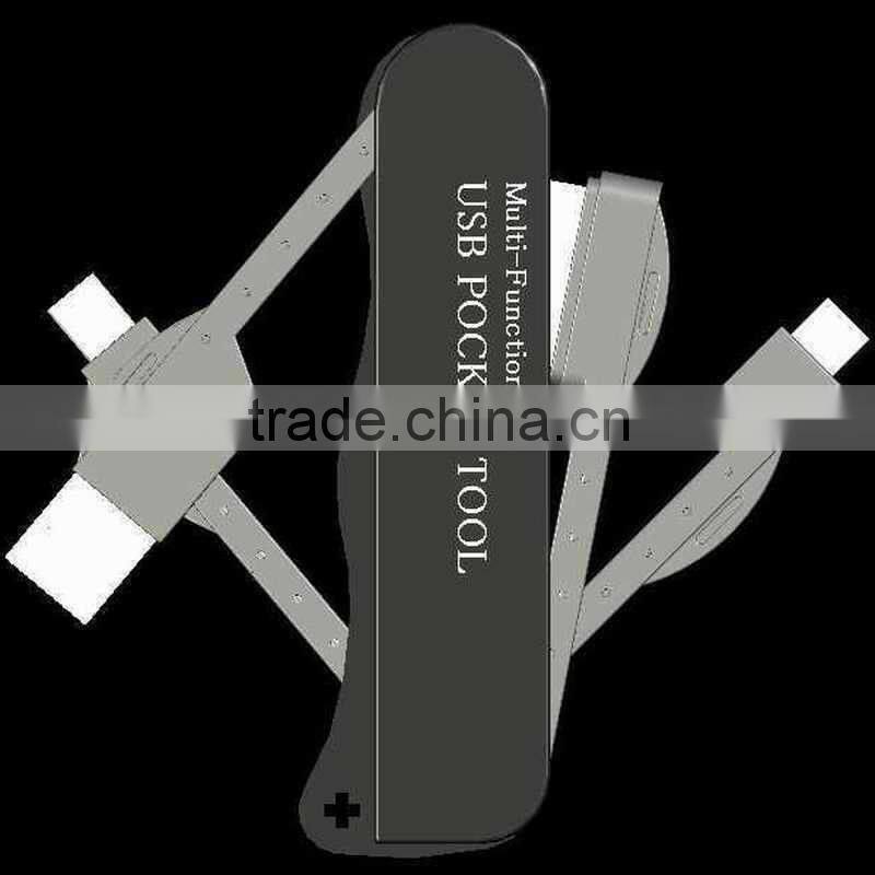 5 in 1 foldable usb charger for mobile Phones