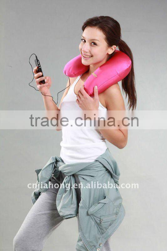 microbead MP3 travel pillow with double speakers
