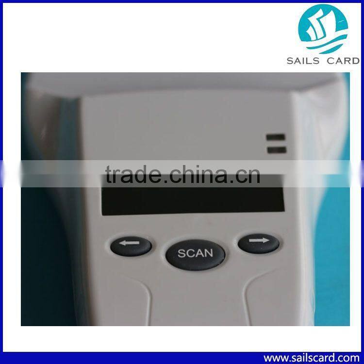 ISO11784/85 134.2khz/125khz animal ear tag reader with USB connection
