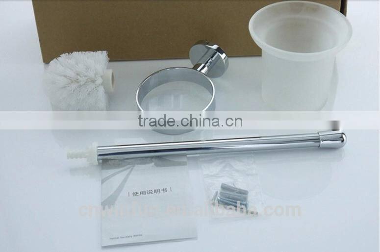 Solid Brass Chrome Finish Toilet brush holder, Bathroom Hardware Product,Bathroom Accessories FM-3388