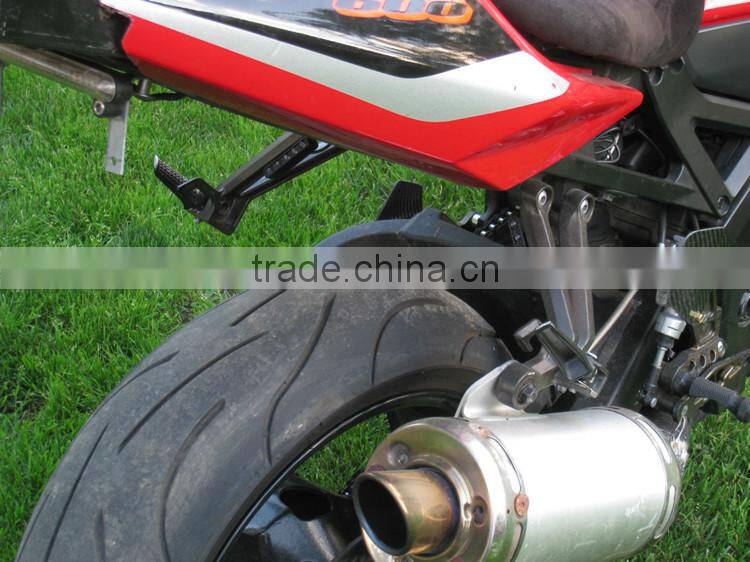 4x Universal Motorcycle Black 5 LED Turn Signal Indicators Blinker Amber Light