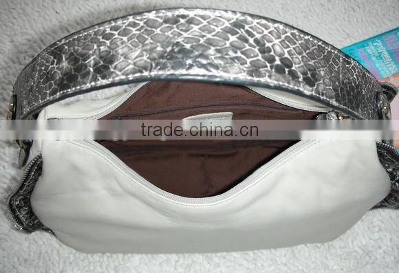 2016 fashion women bag lady wholesale cheap white mix black color handbags