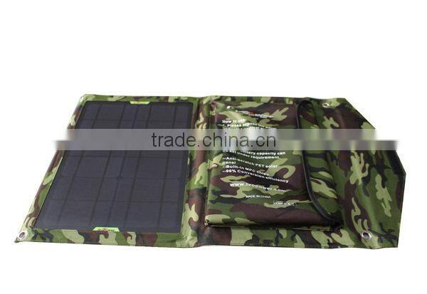15W OEM foldable solar phone charger , solar battery charger