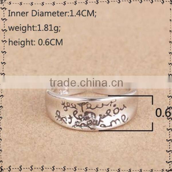 100% certificate international standard 925 silver ring silver jewelry