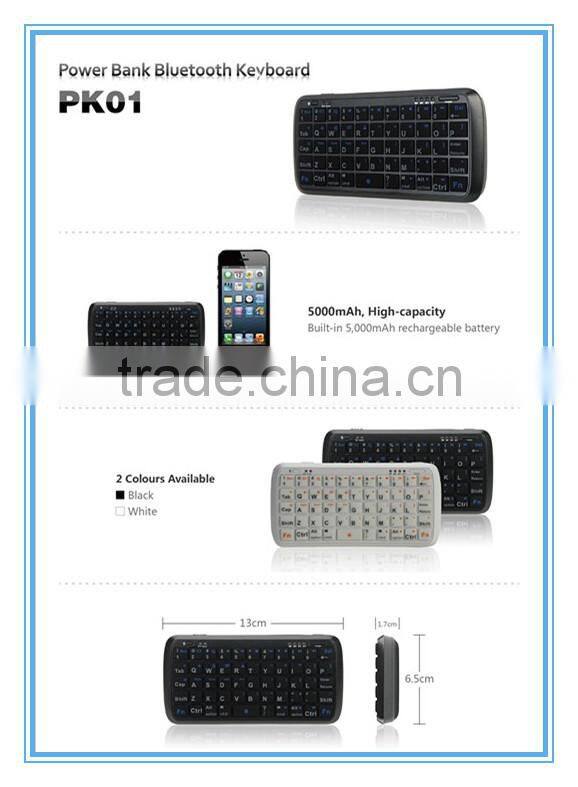 Electronic Keyboard Charger Wireless Slim Qwerty Phone Keyboard