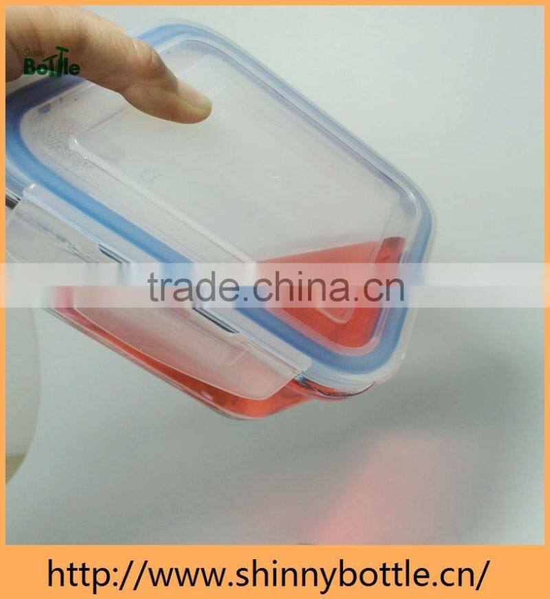 Hot selling rectangular glass crisper