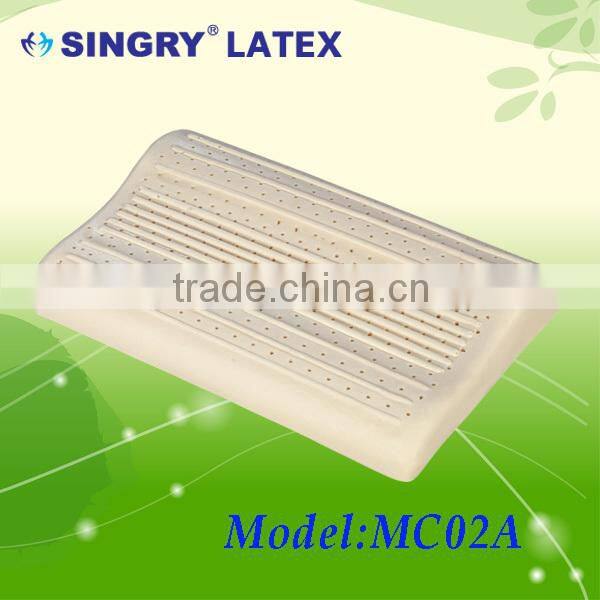 Latex Foam Pinstripe Curve Pillow With Rubber