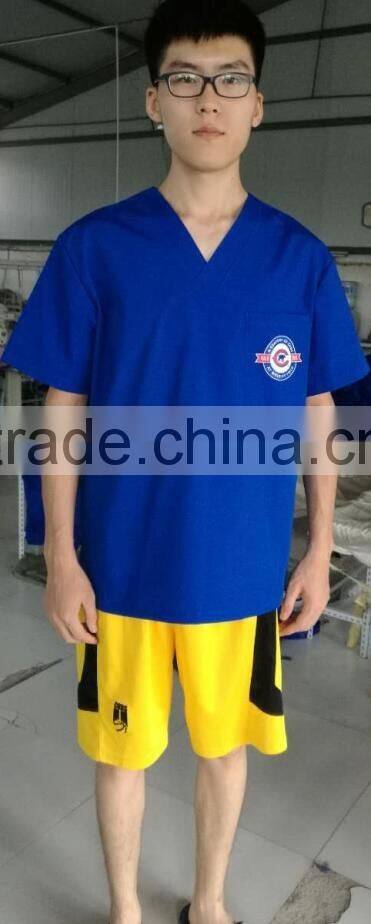 Hospital nursing work scrubs clothes UNISEX nurse uniforms scrub clothing