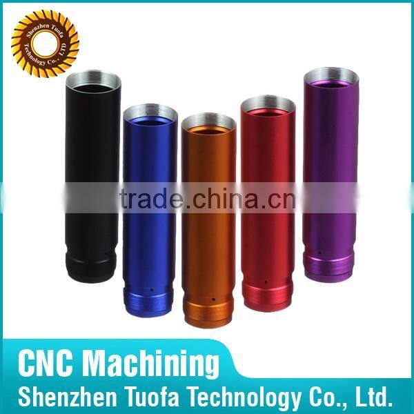 OEM CNC turning milling red anodized aluminum car part