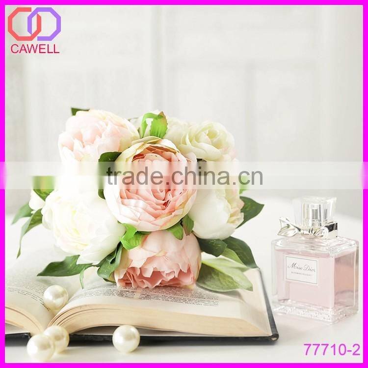 yiwu bulk wholesale 12" wedding bridal peony silk artificial flowers