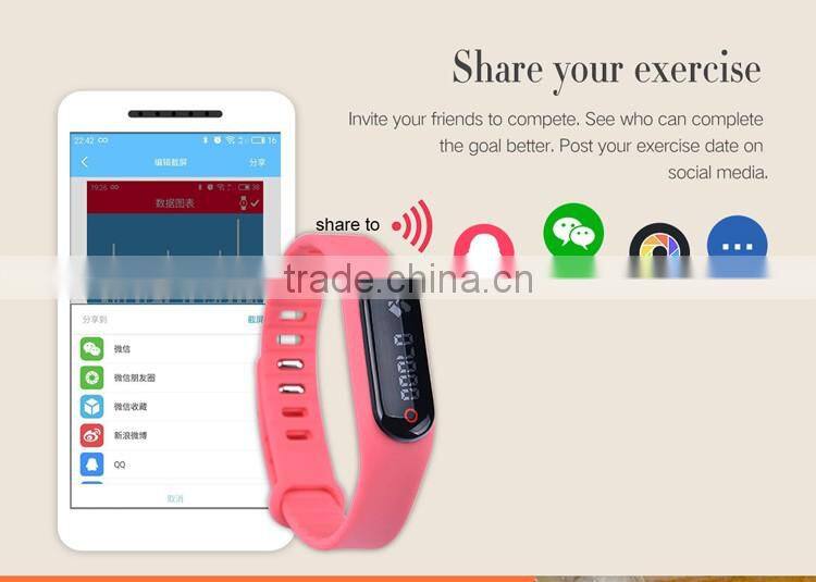 E06S Band Heart Rate Monitor Smart Wristband Bracelet Fitness Wearable Tracker Smart band