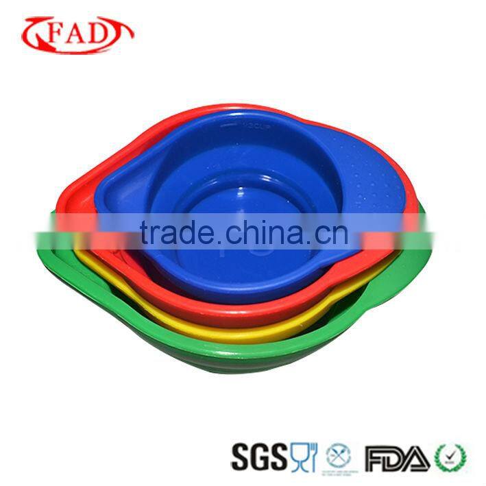 2014 Nesting Silicone Collapsible Measuring Cup With FDA and LFGB Approval