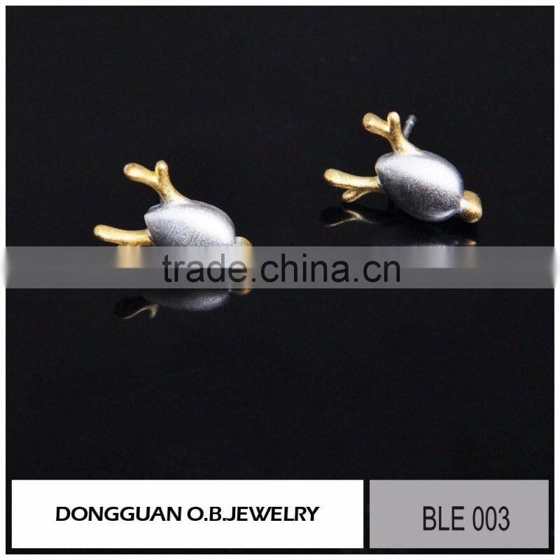 2016 Fashion gold earring models, imitation gold plated earring