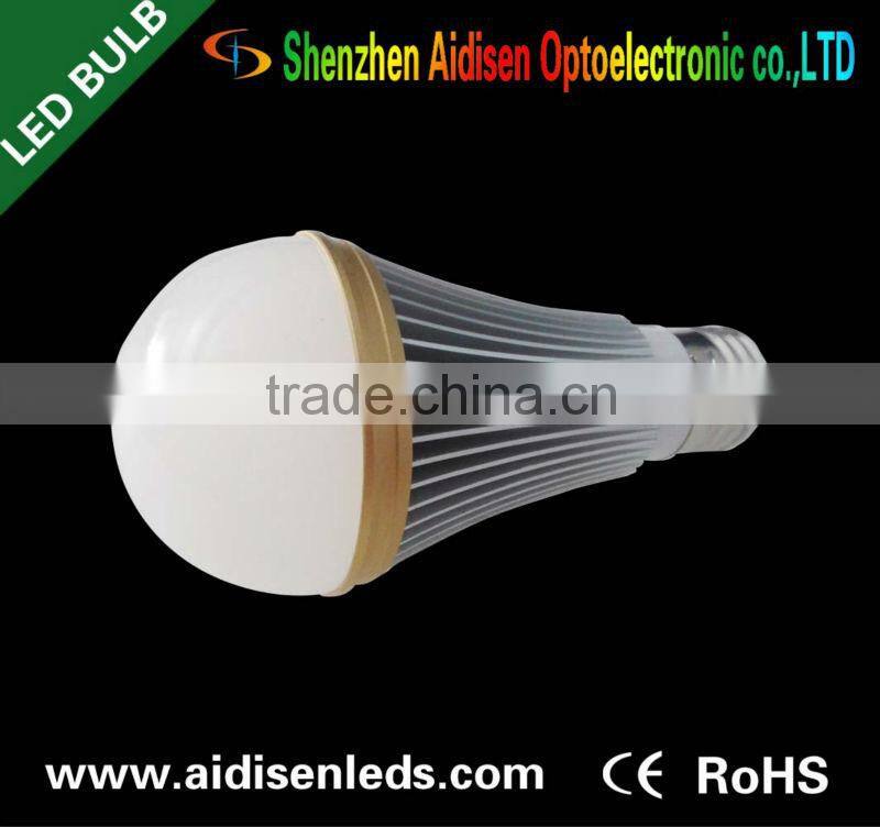 2013 new design e27 7w led bulb light 2000k-6500k