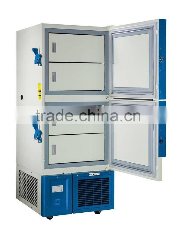 Ultra low temperature freezer/Upright double-door -86c degree medical freezer