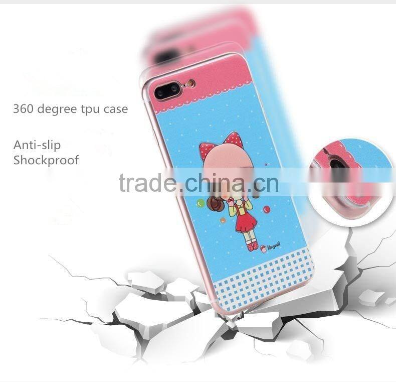Wholesale TPU custom printed phone case for iphone 7, for iphne 7 plus back cover case