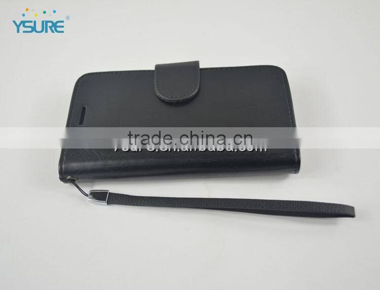 superior black leather wallet flip case for lg nexus 5