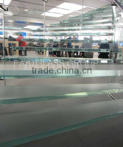 Clear/Colored Tempered Laminated Glass with PVB interlayer