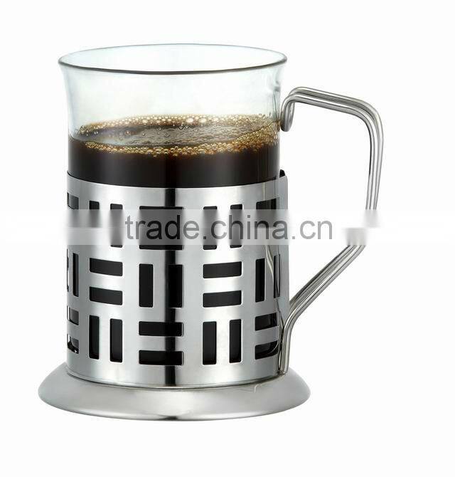 irish coffee cup with S/S handle