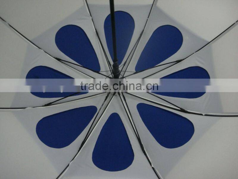 Double canopy golf umbrella, two layer umbrella,windproof umbrella