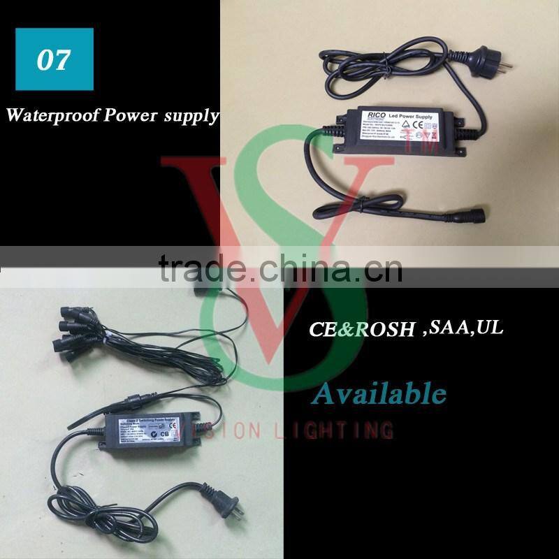 12V 50cm waterproof disposable meteor led shower light