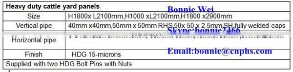 Heavy Duty Cattle Yards Panels(factory & trader)