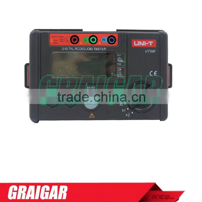 Digital RCD (ELCB) Testers UNI-T UT581 AUTO RAMP function Leakage Circuit Breaker leakage protection switch tester