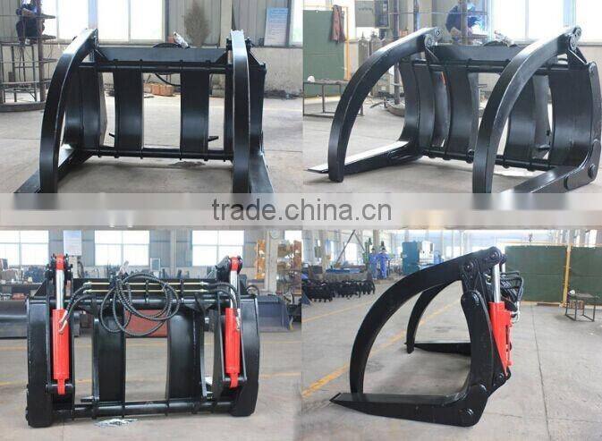 Customized PC650LC-CSE-8R Excavator Log Grapple, PC650 Wearable Log Fork for sale