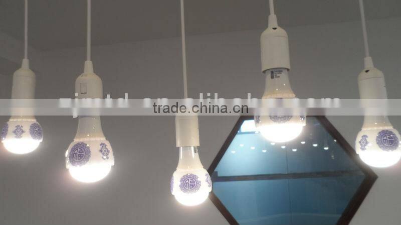 LED crafts,led droplight LED ceramic lamp ,LED ceramic bulb,ceramic holder ,indoor droplight"Annular top"