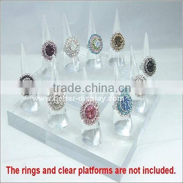 clear acrylic ring display ideas